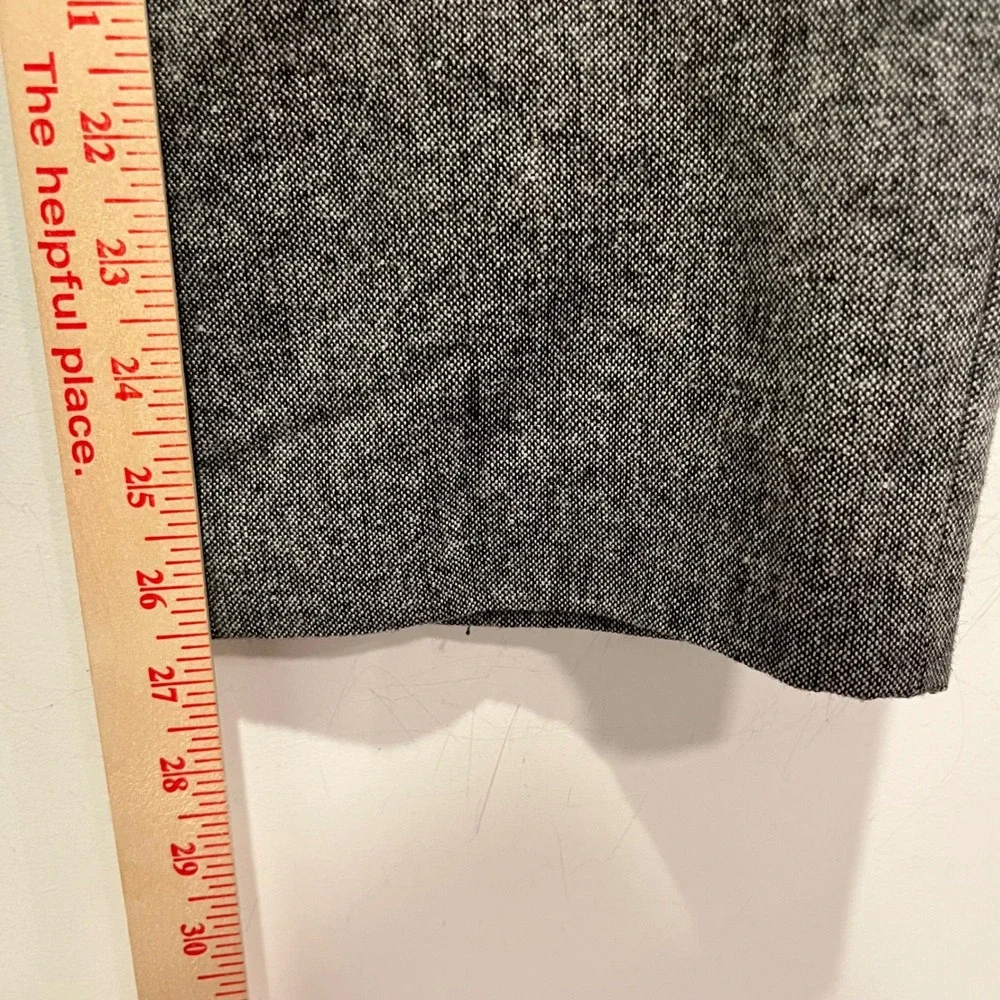 Banana Republic Mens Tailored Slim Fit Grey Wool Blend Dress Pants 33x30